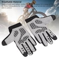 thumbnail image 3 of Guantes De Montar Con Dedos Completos, Pantalla Táctil Antideslizante Que Absorbe Los Golpes, Guantes De Bicicleta De Montaña Transpirables Grises, Tela De Goma Para, 3 of 7