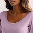 thumbnail image 6 of ATENAR Thermal Underwear Set for Women,Women Thermal Underwear Set,Warm,Soft,Stretch Fabric,Breathable,Purple,XL, 6 of 10