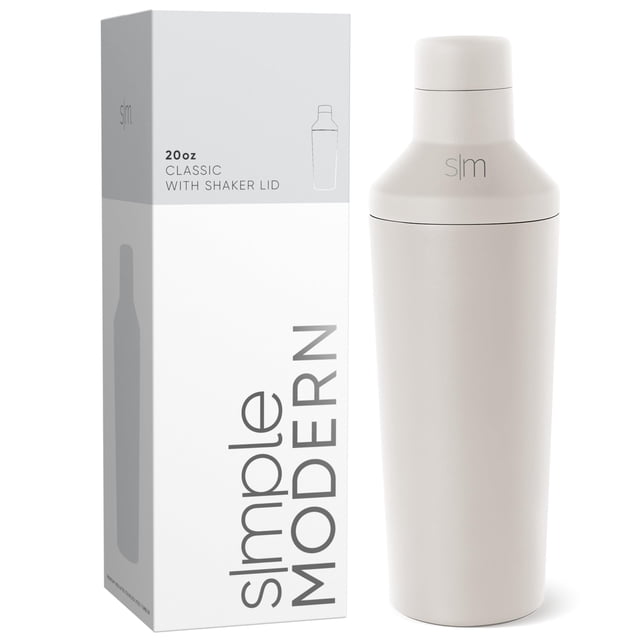 Set de coctelera Simple Modern Boston, 600 ml, acero inoxidable