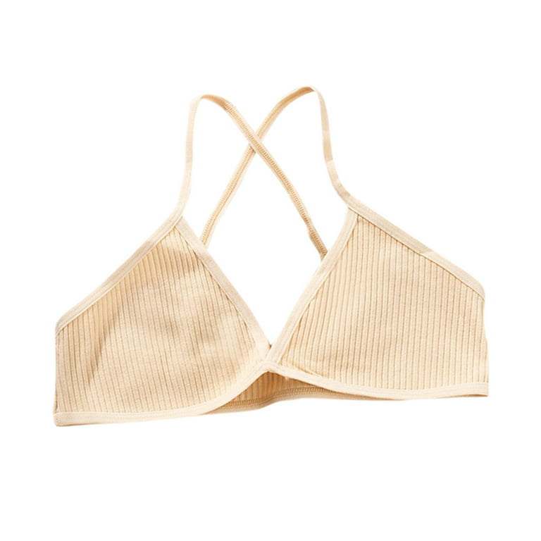 haxmnou 6pc comfort cotton bra women bralette v triangle cup underwear  wireless lingerie a s
