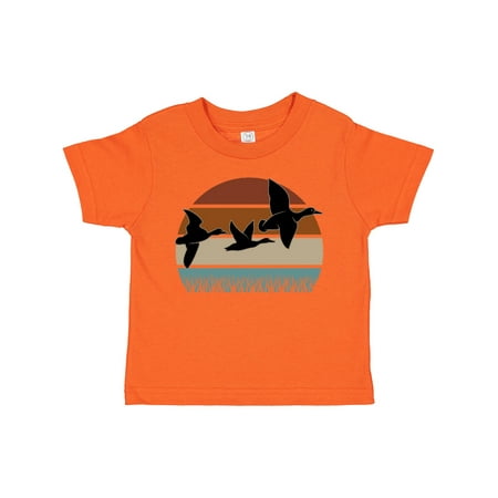 

Inktastic Duck Hunting Retro Sunset Hunter Gift Toddler Boy or Toddler Girl T-Shirt