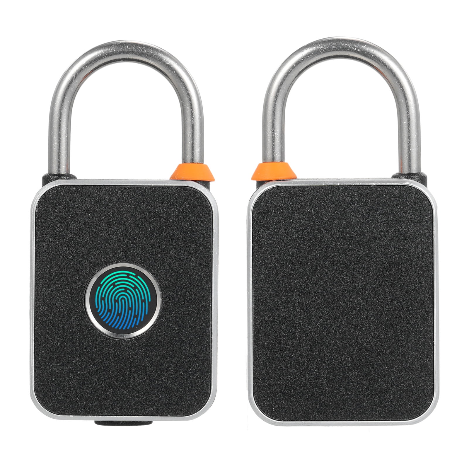 Decruil Cadenas à Empreintes Digitales Pour Casier, Petit Cadenas Biométrique Rechargeable, Pour Casier De Gym, Valise, Sac à Dos, Casier D' école (bleu