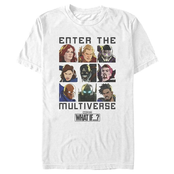 Men's Marvel What if…? Enter the Multiverse Graphic Tee White X Large