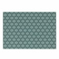 thumbnail image 1 of Abstract Cutting Board, Growth Rings Themed Bullseye Style Hand Drawn Circles and Hexagons, Decorative Tempered Glass Cutting and Serving Board, Small Size, Dark Teal and Pale Blue, by Ambesonne, 1 of 1