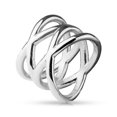 thumbnail image 5 of Double X Design Ion Plated Stainless Steel Rings - Sold Separately, 5 of 5
