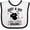 White and Black, variant on Inktastic Future Drummer Kid Loves Drums Boys or Girls Baby Bib