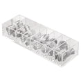 thumbnail image 2 of Drawer Office Transparent Plastic Wire Storage Box With Accessories Compartment Office Desk Accessories With Cover, 2 of 6