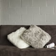 thumbnail image 4 of Luxe Faux Fur 676685029508 18 x 18 in. Belton Faux Fur Pillow - Off White, 4 of 4