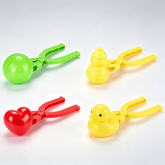  4 PCS/Set Snowball Maker Clips for Kids, Snow Toys | Beach Sand Toys, Snow ball Clip Toy, Perfect for Sand & Snow Claw Toy, Sandbox Toys for Kids Age 2-15