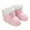 Pink, variant on SPRING PARK Toddler Baby Boy Girl Thick Winter Outdoor Snow Boots Anti-Slip Soft-soled Lined Booties