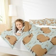thumbnail image 4 of Castle Fairy Cute Animal 3 Pieces Queen Comforter Set for Boys Girls,Cartoon Wildlife Ultra Soft Bedding Sets,Chic Flowers Bedding Comforter Set Breathable,Ultra Soft Home Decor,Reversible, 4 of 8