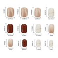 thumbnail image 5 of 24 uñas postizas cortas color piel, diseño de halos, cobertura total, artificiales, 5 of 5