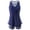 Navy, variant on Bikini Set for Women 90s Vintage Tankinis with Shorts Quick-Dry Swimwear Summer Bathing Polkadot V Neck Bikini Set Navy L