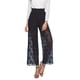 thumbnail image 5 of Pincandy Women's High Waist Lace Wide Leg Casual Pants, Loose Fit, Elastic Waistband, Daily & Party Wear, 5 of 5
