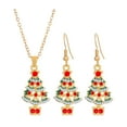 thumbnail image 2 of Conjunto de collar y pendientes navideños Fernando Navidad 50 cm 1 par de aretes, 2 of 8
