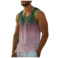 thumbnail image 5 of HCNTES Men's Cotton Tank Top Shirts Casual Sleeveless Beach Vest Tops Tunic for Running Fitness(Pink,M), 5 of 5