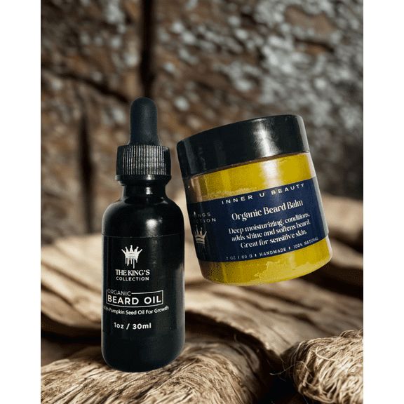 Inner U Beauty Beard Oil & Beard Balm Set