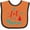 Orange and Black, variant on Inktastic Let It Snow, Snowflakes, Trees, Christmas, Xmas Boys or Girls Baby Bib