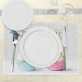 thumbnail image 3 of Ambesonne Pink and Blue Place Mats Set of 4, Boy Girl Cupcakes, Standard Size, Pale Blue and Pink Cream, 3 of 6