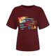 thumbnail image 4 of Camiseta de mujer Camisetas divertidas y lindas de manga corta Camiseta con estampado de bandera del Día de la Independencia Tops Blusa Regalo para mujer Pompotops hfajkhk130521, 4 of 7