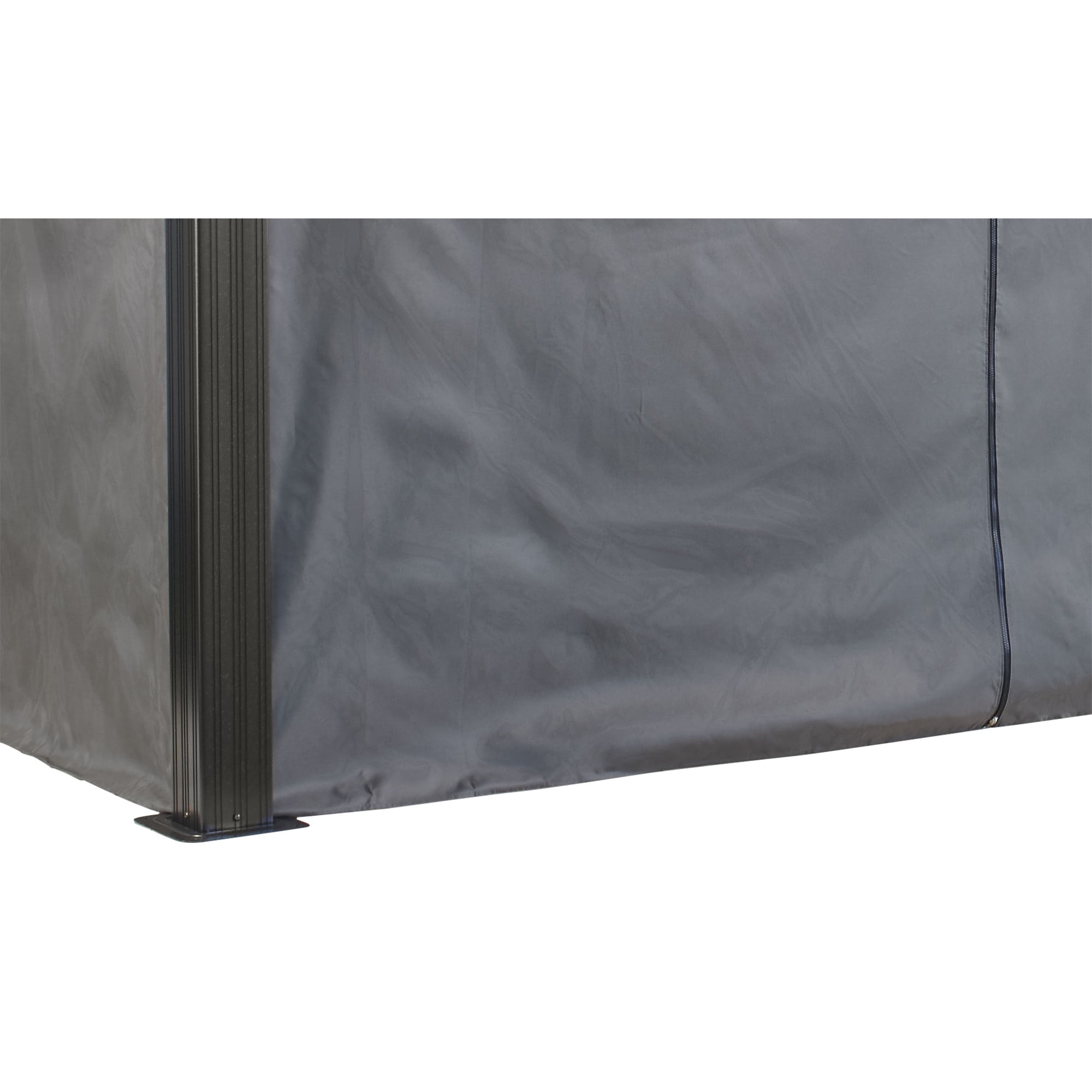 Sojag Monaco 12 x 16 x 7 ft Grey Curtains for Gazebo, Spun Polyester