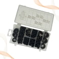 thumbnail image 2 of MasteelfCA 180 Pcs Anneau Joint d'Isolation en Caoutchouc Joints de Rondelle pour Compresseur de Climatisation de Voiture Kit d'Outils de Réparation Auto Assortiment Noir, 2 of 7