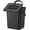 Black, variant on Compost Bin Kitchen, for use on Countertops or Under Sinks, Hanging Trash Can with Lid, for Cupboard/Bathroom/Bedroom/Office/Camping, Mountable Indoor Compost Bucket(Black 0.8 Gallon/3L)