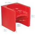 thumbnail image 2 of ECR4Kids Tri-Me 3-In-1 Multipurpose Outdoor Cube Chair, Children's Furniture, Red, 2 of 9