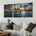 thumbnail image 2 of Modern City Landscape Poster Night View of Landscape Canvas Paintings Wall Art Post Canvas Painting Wall Art Poster for Bedroom Living Room Decor, 2 of 4
