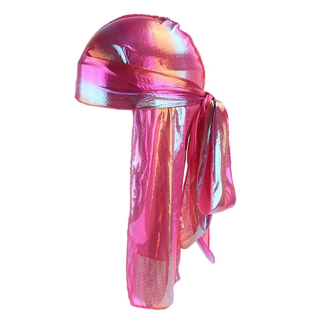 Gorro de Quimio Brillante Sunnimix Musilim Hat Headwrap Cubierta de Pérdida de Cabello Rosa