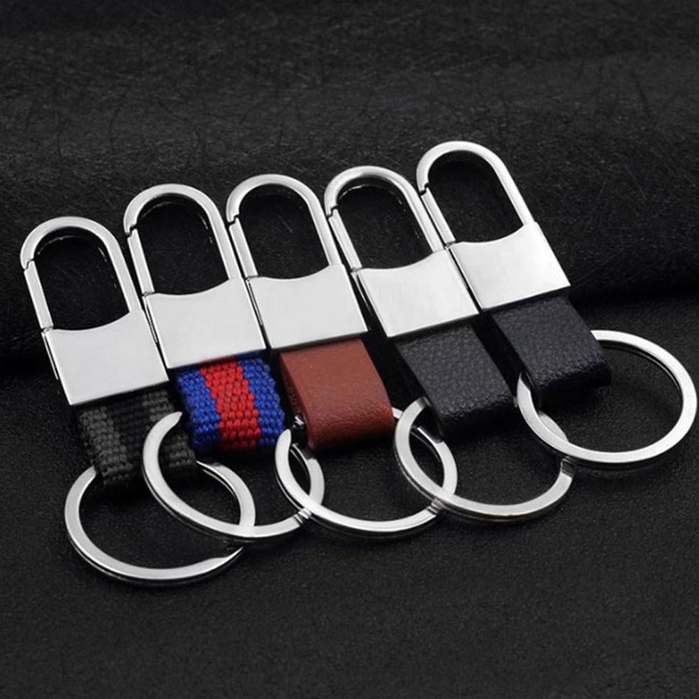 Details about   Men Leather Waist Clip Keyring with Strap D type buckle Belt Loop Metal A1O0 
