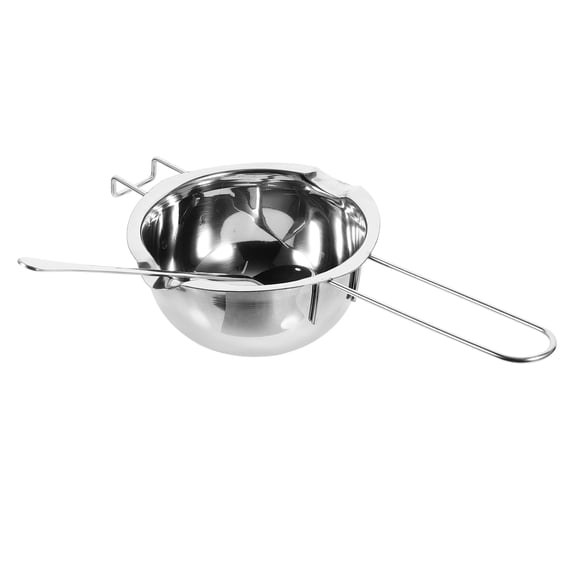 KALLORY Chocolate Melting Pot, Silver Stainless Steel for Kitchen Use, and Easy to Clean