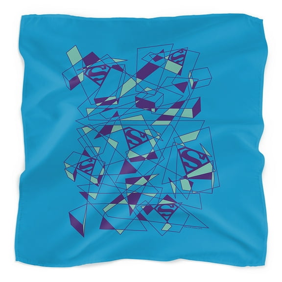 Superman Geo Scribbles Bandana (21 in x 21 in)