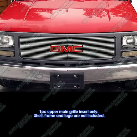 Gmc Suburban Grill - Fits 94-98 GMC C/K Pickup/94-99 Suburban/Yukon Single Lights Billet Grille Grill