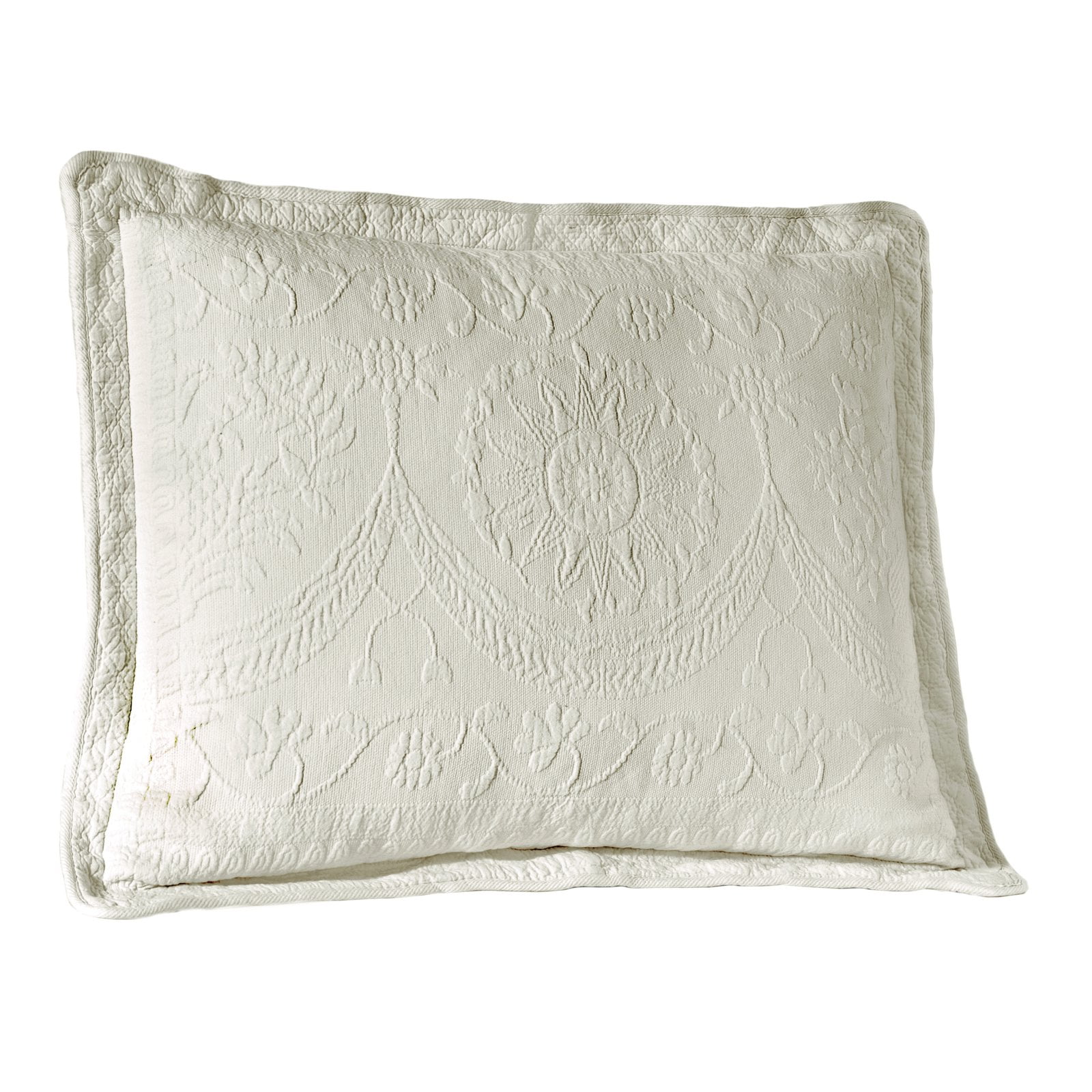King Charles Matelasse King Pillow Sham by Historic Charleston