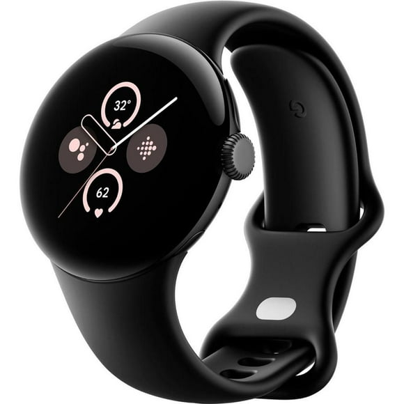 Google Pixel Watch 2 Matte Black Smartwatch with Obsidian Active Band Wi-Fi Obsidian