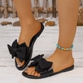 thumbnail image 6 of Purcolt Women's Bow Flat Sandals Soft Round Toe Slides Open Toe Summer Slippers Comfortable Cute Slip On Sandals for Beach, Wedding, Vacati On, 6 of 9