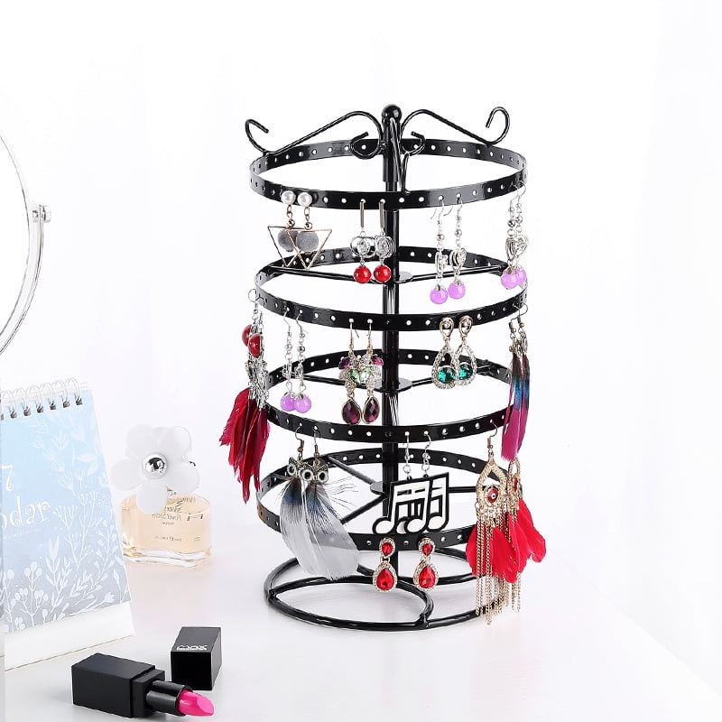 Rotating Earrings Holder 4Tier 92 Pairs Detachable Jewelry Tower