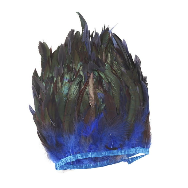 Fleco de plumas artificiales de 15-20 cm de ancho Fleco de plumas artificiales Pluma teñida B