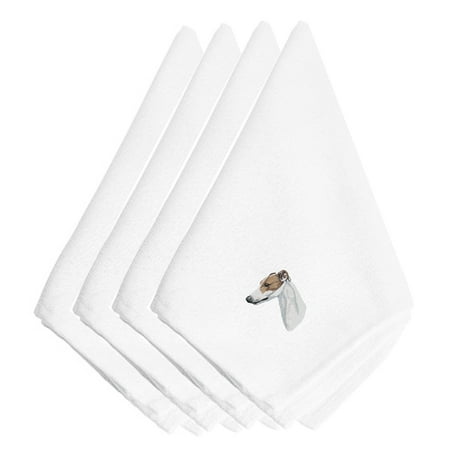 

Carolines Treasures EMBT2640NPKE Greyhound Embroidered Napkins Set of 4 20 x 20 multicolor