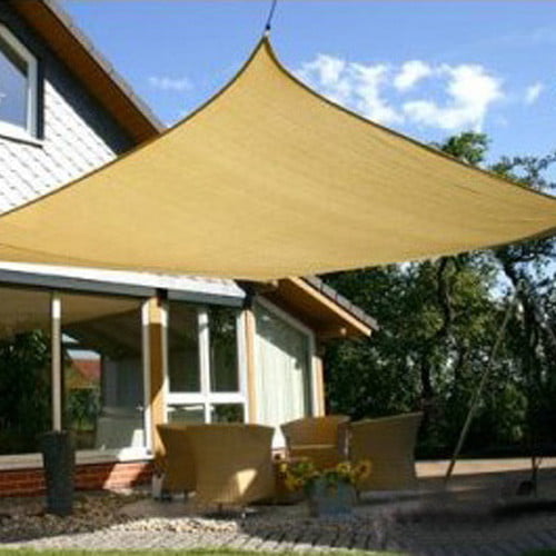 SQUARE CANOPY COVER-OUTDOOR PATIO AWNING-11.5' SIDES 11.5x11.5 SUN SAIL SHADE 