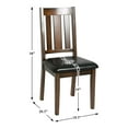 thumbnail image 6 of Clancy 5-Piece Rectangular Dark Brown Wood Top Dining Room Set, 6 of 7