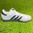 thumbnail image 4 of Adi - das Samba OG Mens Size 6 White Black Gum Athletic Leather Shoes Sneakers, 4 of 6