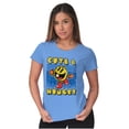 thumbnail image 4 of Retro Cute Hungry Funny PACMAN Game Women's T Shirt Ladies Tee Brisco Brands M, 4 of 6