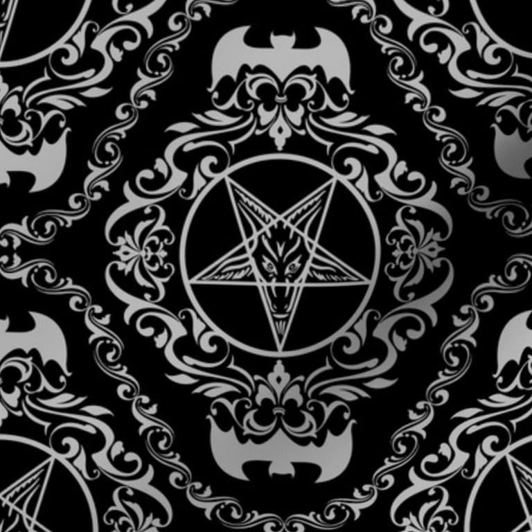 Satanic Baphomet Rug: Black Dark Theme for Spooky Halloween Decor and  Satanic Vibes in 2023