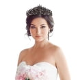 thumbnail image 2 of SHISUYAN Beaupretty Vintage Baroque Crown Alloy Headdress Retro Rhinestone Crown Bridal Tiara Hair Accessory Wedding Headpiece, 2 of 9