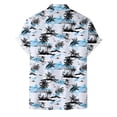 thumbnail image 6 of ZHANGDER Men's Hawaiian Shirts Casual Short Sleeve Button Down Shirt Beach Vacation Outfits, S-3XL, 6 of 7