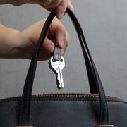 حامل مفاتيح KeySmart Mini Keychain - منظم مفاتيح مدمج لسلسلة المفاتيح، سلاسل مفاتيح EDC مدمجة خالية من الفوضى، حلقة مفاتيح لسلاسل مفاتيح سلاسل السيارات - Flex