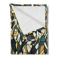 thumbnail image 2 of Abstract Soft Flannel Fleece Throw Blanket, Fractal Formless Trippy Shapes in Contrast Tones Diagonal Mosaic Style Image, Cozy Plush for Indoor and Outdoor Use, 50" x 70", Multicolor, by Ambesonne, 2 of 5