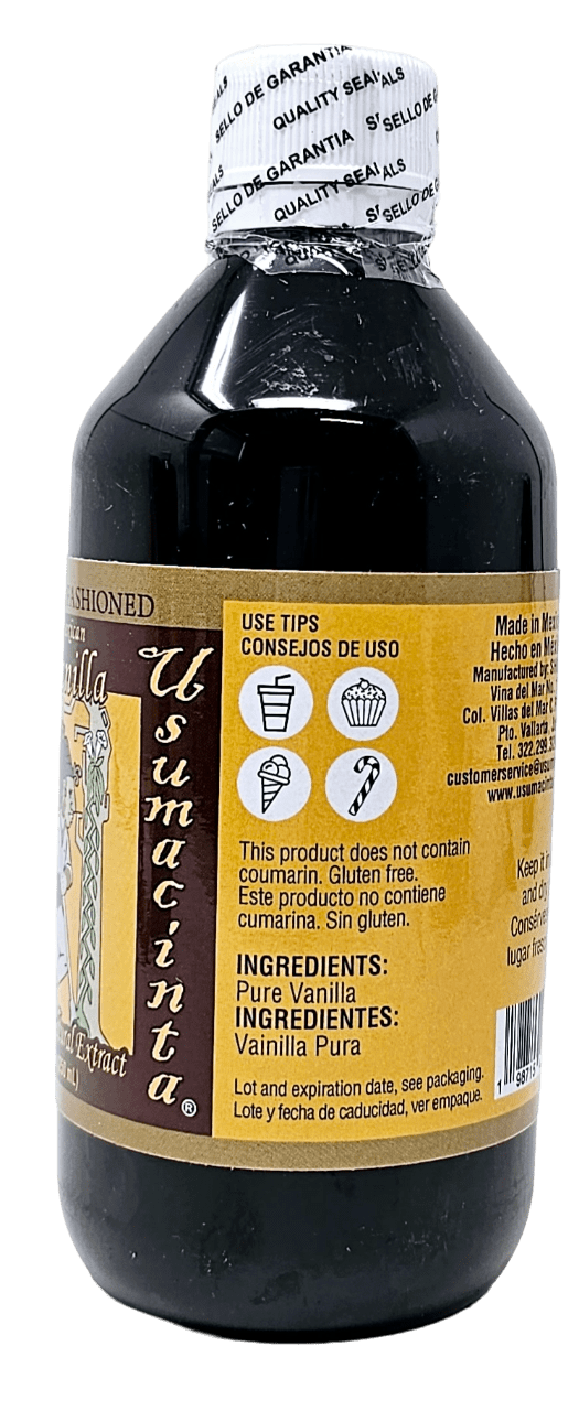 Usumacinta Pure Amber Mexican Vanilla Extract, 8.4oz, Made in Mexico